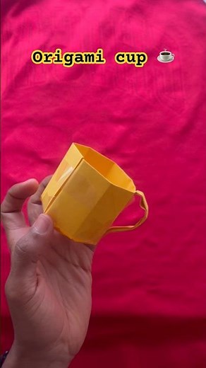DIY mini paper cup /paper craft /origami