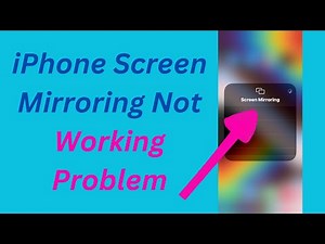 How to Fix Screen Mirroring Not Working iPhone | How to Screen Mirror iPhone to Tv if Not Working.