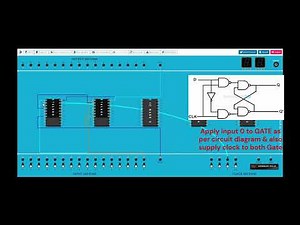 D Flip-Flop in DeldSim Simulator
