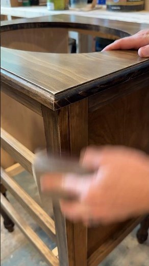 Part 4 of our Custom Wood Sink Vanity: how to distress wood furniture #woodworking