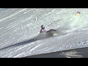 Bode Miller Crash - 2015 World Champs - Super G