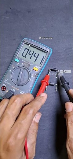 How to test rectifier diodes in good condition and short circuit using multimeter mode. #diode