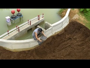 Man Builds a Massive Handmade Adjustable Weir at a Drainage Tunnel Entrance Alone | Start to Finish