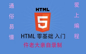 【仵老大带你玩编程】HTML5完整教学通俗易懂