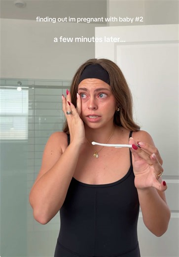 So many emotions at once 🥹 overwhelmed, surprised, relieved, beyond excited, and scared (for postpartum) 🤍 sooo excited for this baby & God’s timing is always so perfect 🫶🏻 #pregnancy #pregnant #findingoutimpregnant #baby #mom