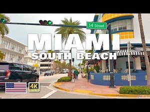 MIAMI 🇺🇸 Street Walking Tour 4K Miami Beach | Travel USA 2025