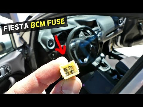 FORD FIESTA BCM MODULE FUSE LOCATION MK7 ST
