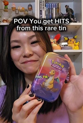 Blessed with HITS 😍 These Mini Tins are called Kanto Power ✨ I bought this mini tin as a set. There were 5 different tins. They included Pikachu with Vulpix, Mew with Psyduck, Mewtwo, Charizard, and Dragonite. I've never seen these mini tins in stores before, and I've hardly seen them anywhere else either. I'm really glad I bought them. Inside are two booster packs from the Sword and Shield era: Silver Tempest and Lost Origins. These sets are among my favorites from that era. - - #pokemontiktok