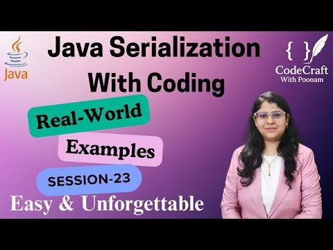Java Serialization Explained | Save and Restore Objects Easily | CodeCraft with Poonam
