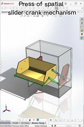 Pull down shelf - Mechanical Animation #mechanics #animation