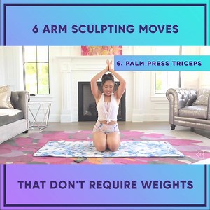 14K views · 343 reactions | STOP EVERYTHING. ✋ Ahh!!! My first weightless bicep move! Try it now! Did you feel it? Comment below!  You can do the whole video: https://www.youtube.com/watch?v=AyL-gHmIB0Y | Blogilates | Facebook