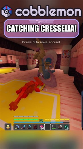 Catching Cresselia in Cobbleverse's New Update! #cobblemon #minecraft