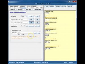 Test audio features with AT Command Tester