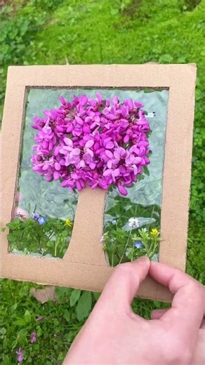 When spring comes, bring children outdoors to collect spring's essence! #Parent-child Craft