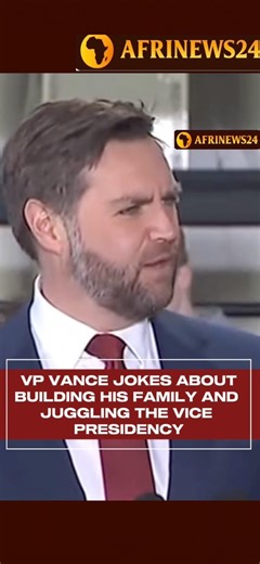 VP Cance jokes about building his family and juggling the vice presidency #jdvance #usvicepresident