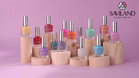 SAVILAND Nail Polish Set Quick-Dry: Summer Jelly Pastel Pink Nail Polish Kit Base-Top Coat 0.34 oz Macarons Candy Transparent Nudes Bluk Polish Non Gel for Finger Toe French DIY Set Women Home
