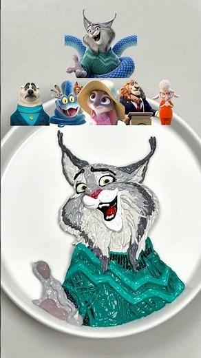 Painting Zootopia Characters → Mixing Into a New Color! Can You Guess It?(Part20)🎨#zootopia#zoo