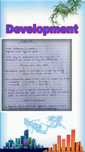 Development class 10 notes |Class10 Economics Chapter 1 notes /#note #class10 #developmentclass10