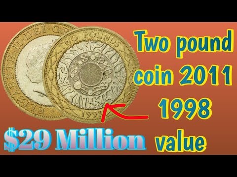 Two Pound Coin 2011 & 1998 – United Kingdom | Elizabeth II £2 Coin Detailed Information