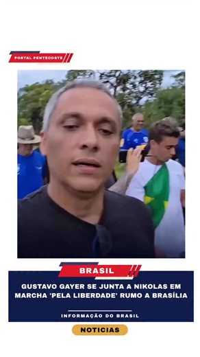 Portal Pentecoste on Instagram: "Apoiadores do ex-presidente Jair Bolsonaro iniciaram nesta segunda-feira (19) uma caminhada rumo a Brasília, em um ato que ganhou repercussão nas redes sociais. Um vídeo divulgado pelo deputado Gustavo Gayer mostra a presença de parlamentares como Nikolas Ferreira e André Fernandes, além de outros participantes. Segundo Gayer, o grupo percorreu cerca de 25 quilômetros no primeiro dia. A caminhada teve início em Goiás, onde o deputado comentou o esforço dos manife