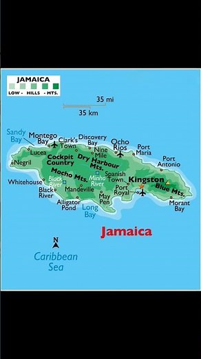 Jamaica map