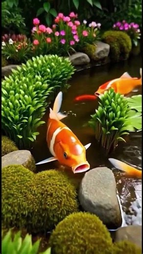 Creating a Colorful Fish Pond in the Garden | Beautiful Backyard Pond #asmrconstruction