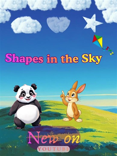 Panda Play and Binky the Bunny are watching the clouds and finding fun shapes in the sky 🐼🐰☁️ ▶️Watch the full story