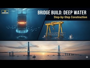 How Do They Build Bridges Over Deep Water? Suspension Bridge Engineering