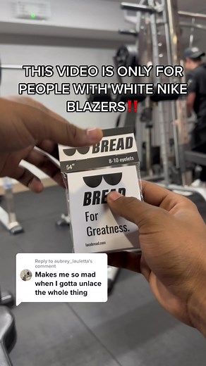 Bread Elastic Laces for White Nike Blazers