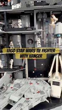 Building the Lego Tie Fighter with Hanger #lego #legostarwars #deathstar #starwars