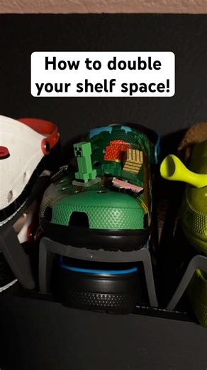 How to Double your Shelf Space for your Croc Collection #crocs