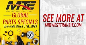 It's time to save big on parts with our Global Parts Sale! We have an amazing selection of parts available, from Bregstrom defroster fans and Stepwell Blowers to 22'' wiper blades and more. Take advantage of our deals today and save on the parts you need. Hurry and click the link – these deals won’t last forever! https://www.midwesttransit.com/monthly-parts-special/ | Midwest Transit Equipment, Inc. | Facebook