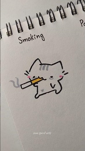 How to draw easy cat tutorial #drawing #cat #tutorial #fyp #art