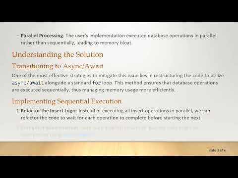 Resolving JavaScript Heap Out of Memory Issues with TypeORM in Node.js