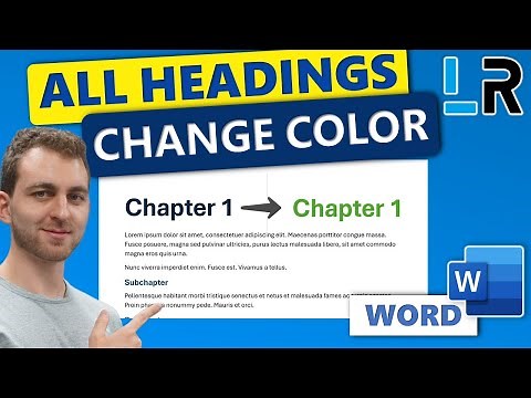 Change Heading Color in Word - 1 MINUTE
