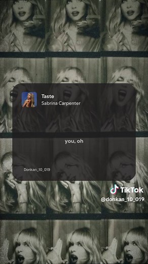 Sabrina Carpenter Taste - Audio
