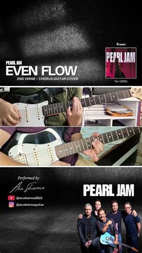 Even Flow 2nd Verse + Chorus 🎸 | Pearl Jam Guitar Cover #evenflow #pearljam #grunge