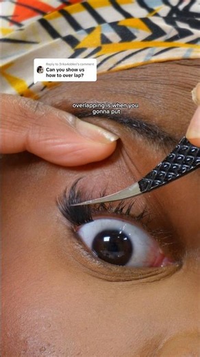 OVERLAP Method | How to apply Cluster lashes