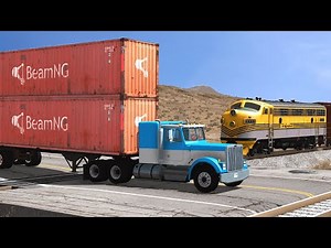 Trains vs Trucks – BeamNG.Drive