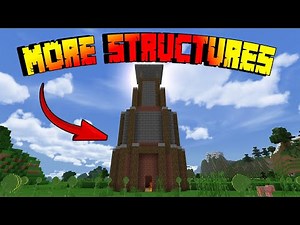 MINECRAFT: SPAWN INSTANT STRUCTURES in MCPE! (More Structures)