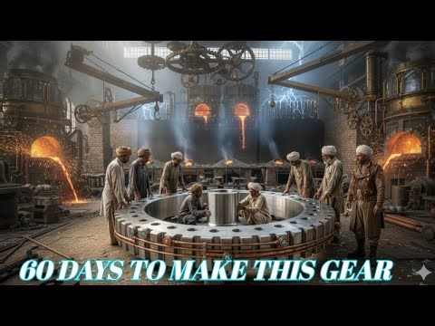 How Giant Industrial Gears Are Made | 60-Day Forging Manufacturing Process in Factory