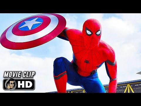 Spider-Man Introduction Scene | CAPTAIN AMERICA CIVIL WAR (2016) Sci-Fi, Movie CLIP HD