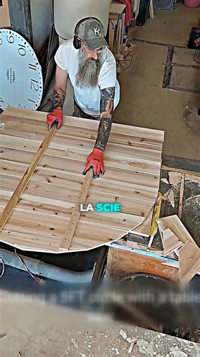 🪵 comment transformer des planches en disque parfait à la scie à table 🔵