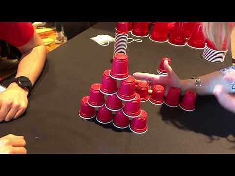 Micro Cup Activities: Flip-Flop Tower & Reverse Pyramid Build