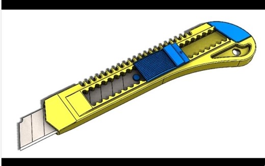 SolidWorks美工刀建模