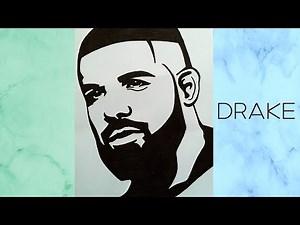 how to draw drake / Drawing Drake easily in 5 minutes / Drake stencil art / Radget