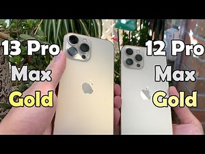 iPhone 13 Pro Max Gold vs iPhone 12 Pro Max Gold (Gold Color Comparison)