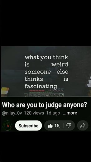 who are you to judge someone?