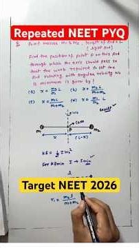 NEET Rotational Motion PYQ for NEET 2026 #physics #neet2026 #neetaspirents #shorts #viral #ytshorts