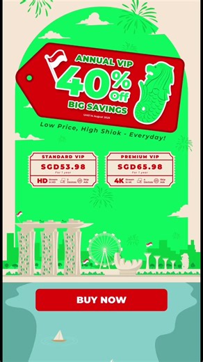23K views · 60 reactions |  40% OFF iQIYI VIP YEARLY! Just $53.98 to skip ads & watch in FULL HD ✨ Watch first, binge more, stress less! ⏰ Promo ends 14 Aug — don’t sleep on this! #VIPDeal #NoAdsVibes #FullHD #BingeMode #iQIYISG #SaveBig #StreamGoals #tiktoksingapore #fyp #trending #singapore #SG60 #NDP2025 #singapura *Promo valid in Singapore only | iQIYI | Facebook